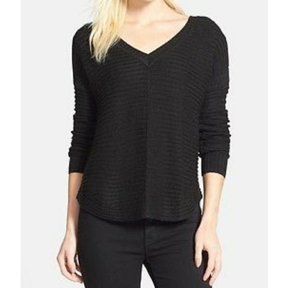 Sam Edelman black v neck sweater